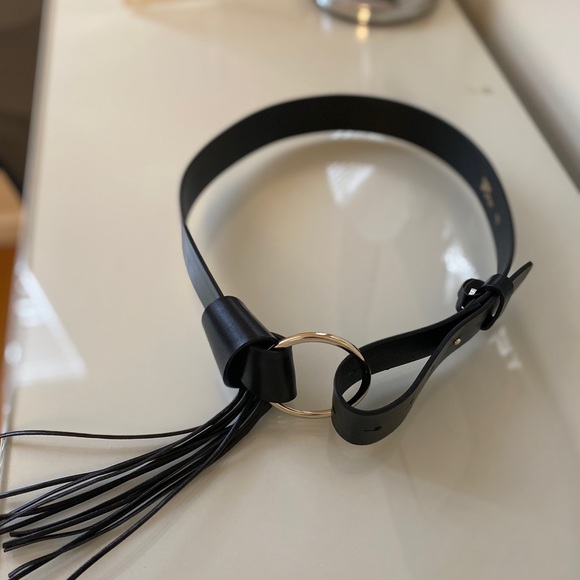 Maje Accessories - Maje Leather Fringe Belt